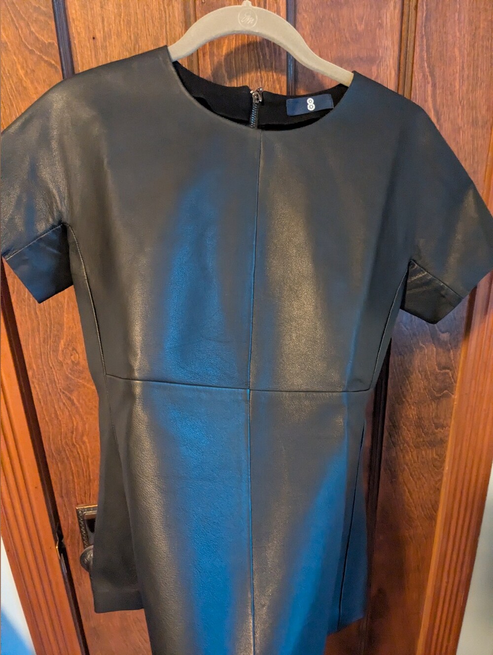 Black leather top